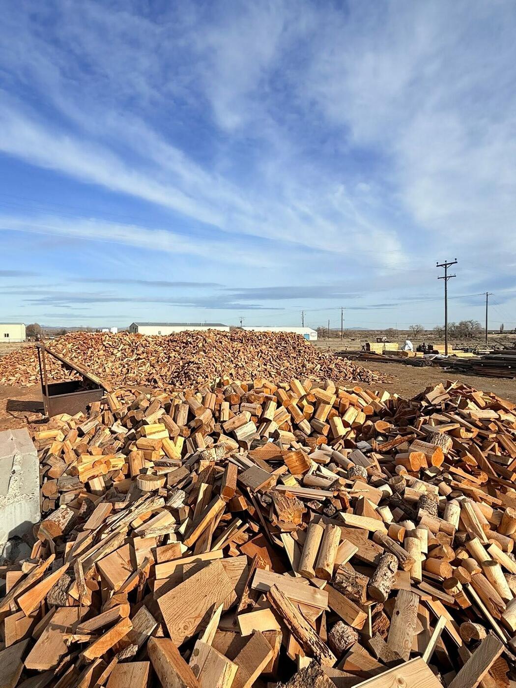Mountains of firewood