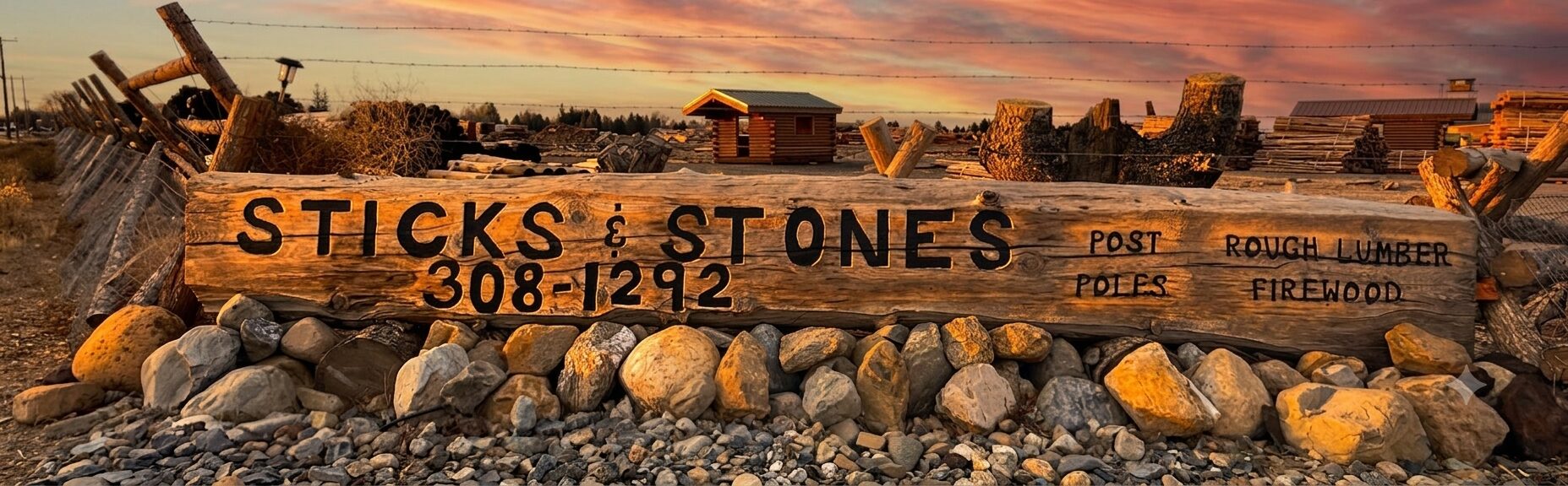 Sticks & Stones — Post, Rough Lumber, Poles, Firewood — (208) 308-1292